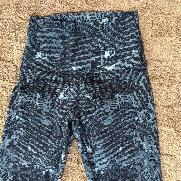 Lululemon Align Pant 28" Engineered High Rise Yoga Leggings Indigo Starlight 2 - Picture 3 of 9